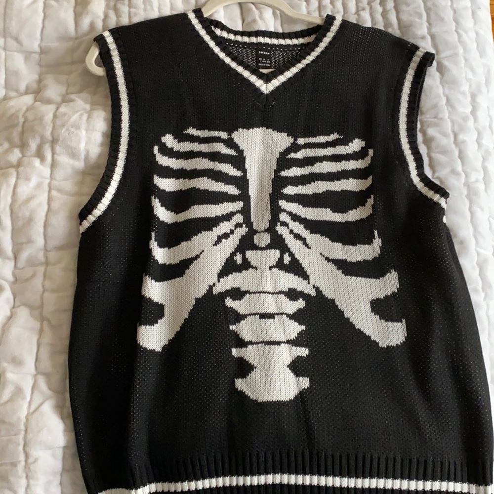 Shein - Skeleton sweater vest (never worn)